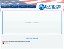 Tablet Screenshot of barberiinternational.com